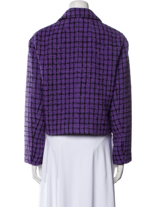 Sandro Plaid Print Blazer