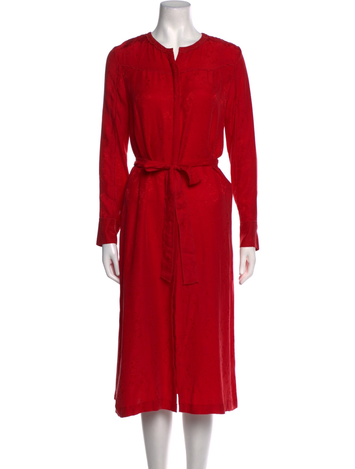 Sandro V-Neck Midi Length Dress