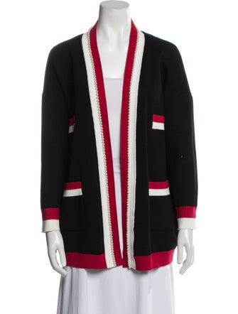 Sandro Striped Open Front Sweater