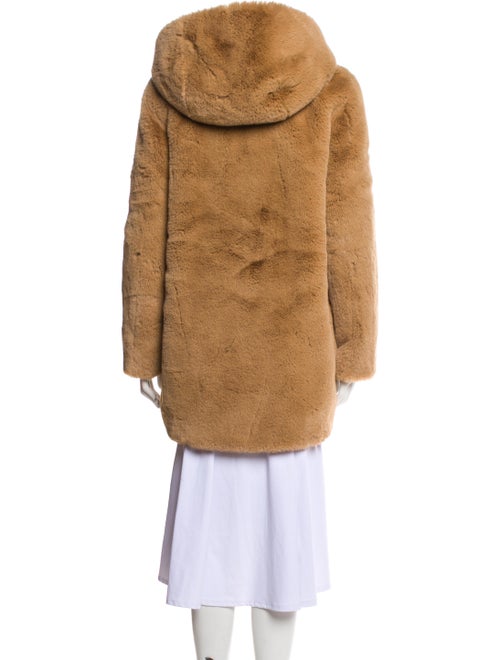 Sandro Faux Fur Coat
