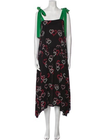 Sandro Dresses Floral Print Midi Length Dress S