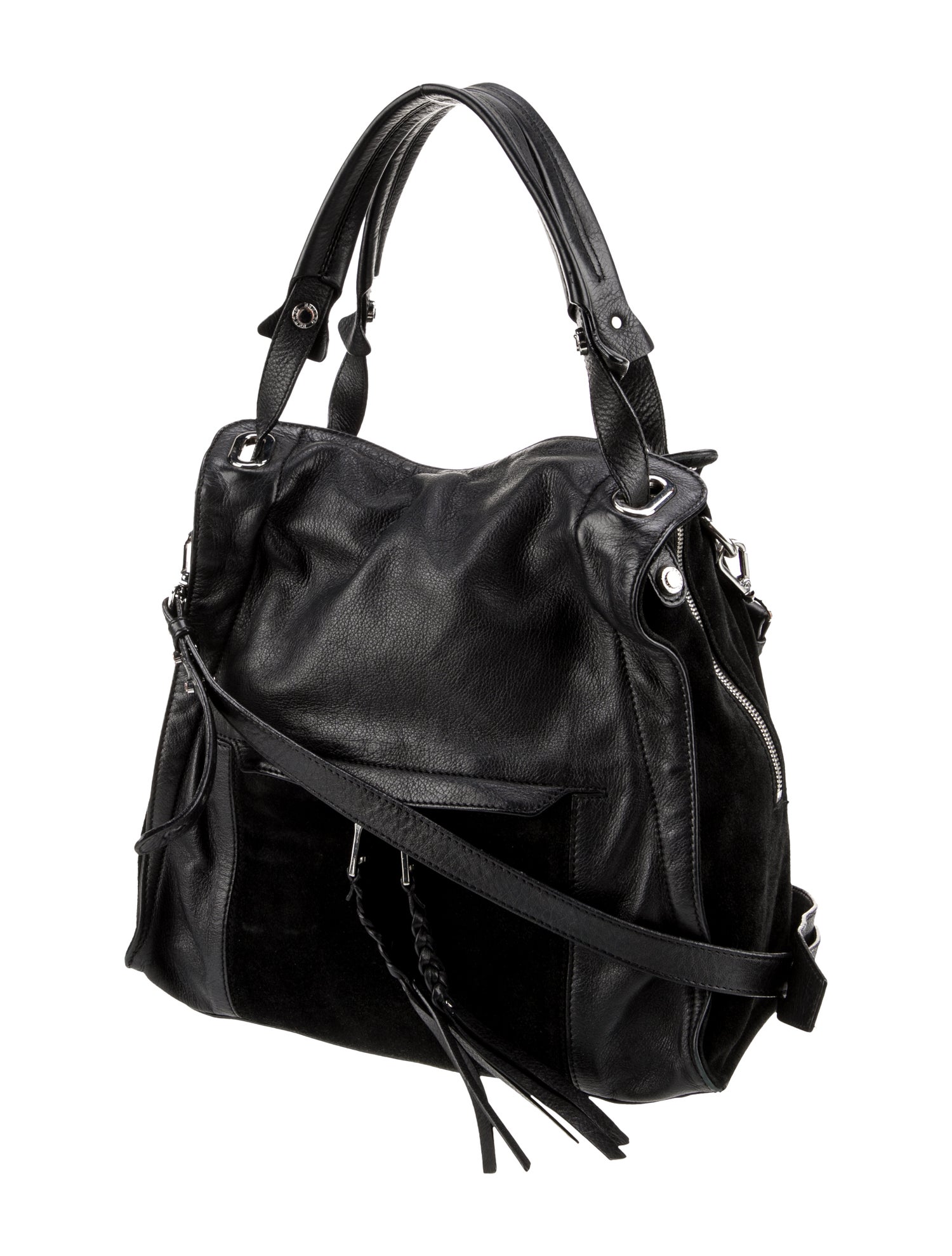 Sandro Leather Top Handle Bag