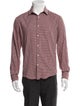 Sandro Plaid Print Long Sleeve Shirt