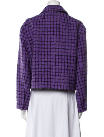 Sandro Plaid Print Blazer