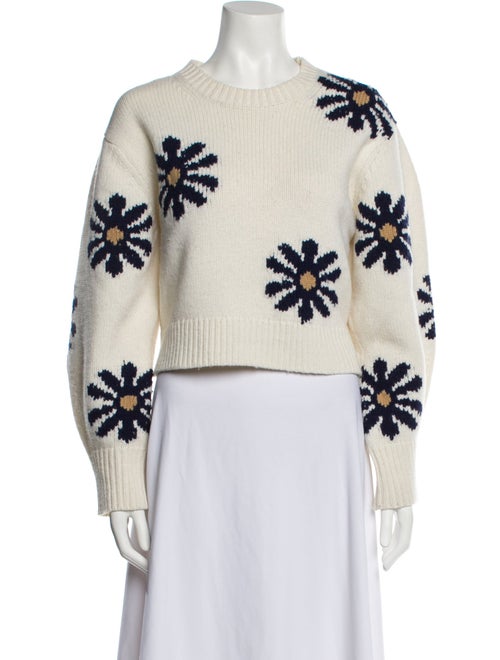 Sandro Wool Graphic Print Sweater