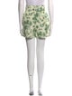 Sandro Floral Print Mini Shorts
