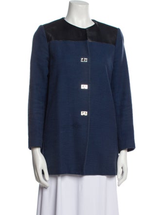 Sandro Plaid Print Blazer