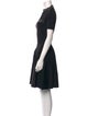 Sandro Mock Neck Knee-Length Dress