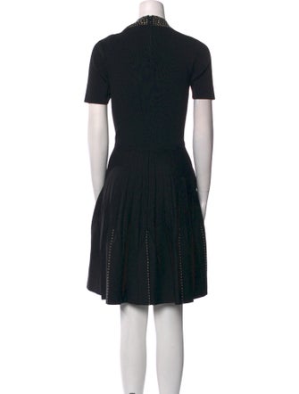 Sandro Mock Neck Knee-Length Dress