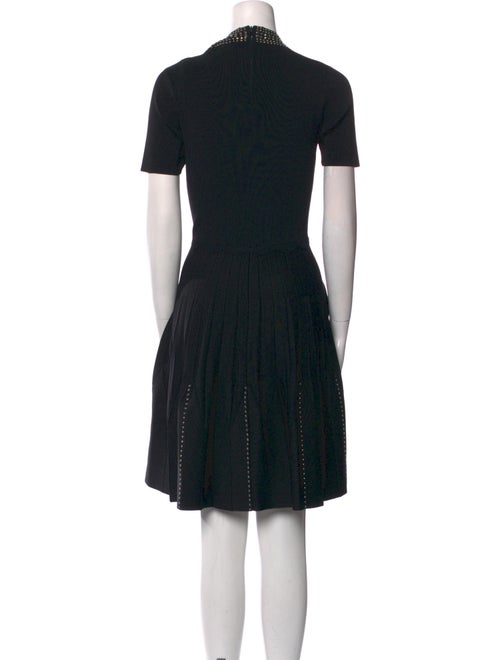 Sandro Mock Neck Knee-Length Dress