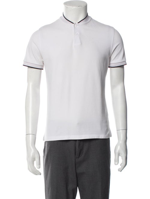 Sandro V-Neck Short Sleeve Polo Shirt