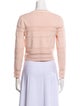 Sandro Crew Neck Long Sleeve Crop Top