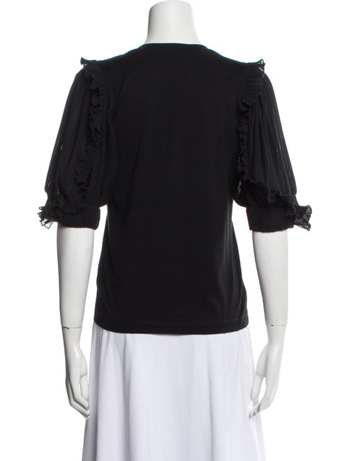 Sandro Crew Neck Short Sleeve Top