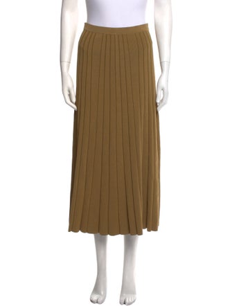 Sandro Pleated Accents Midi Length Skirt