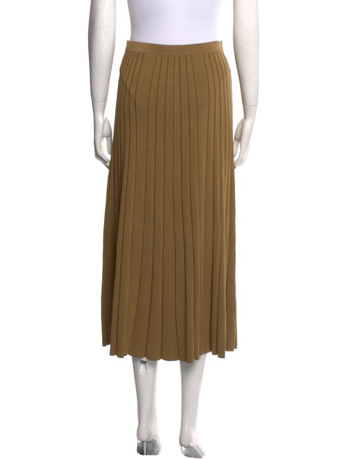 Sandro Pleated Accents Midi Length Skirt