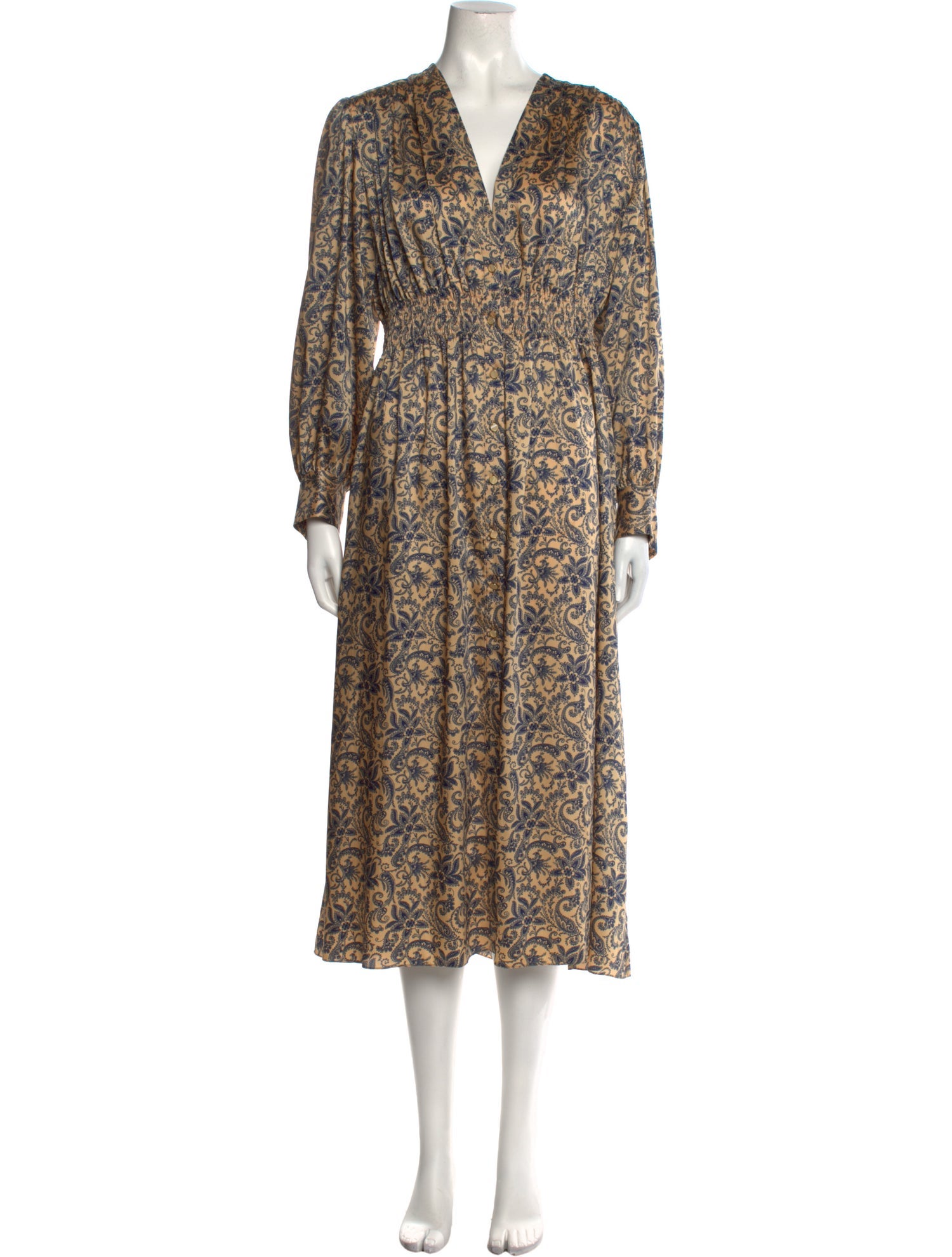 Sandro Printed Long Dress