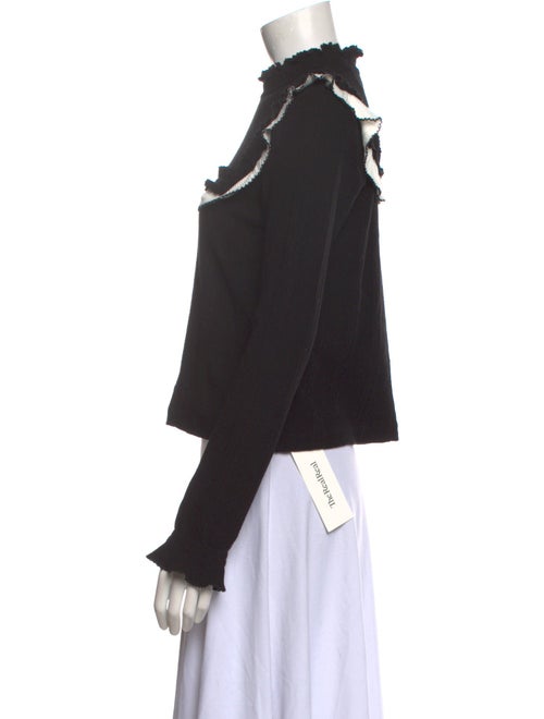 Sandro Mock Neck Long Sleeve Sweatshirt