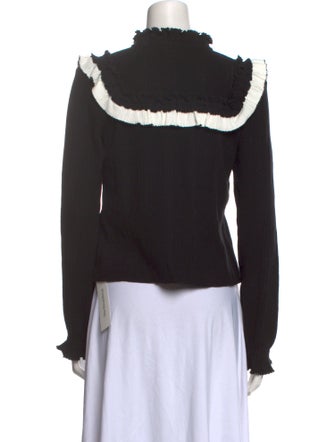 Sandro Mock Neck Long Sleeve Sweatshirt