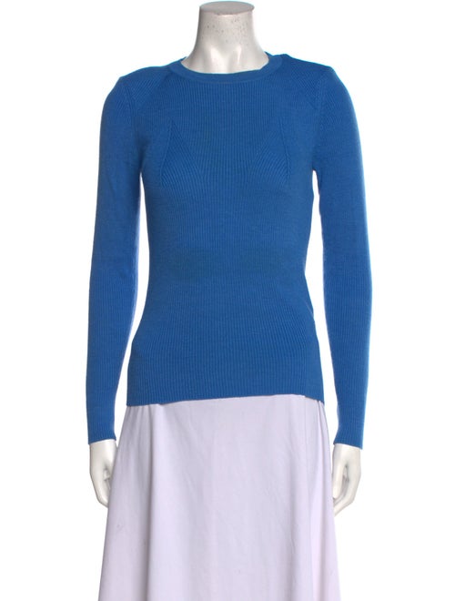 Sandro Crew Neck Long Sleeve Top