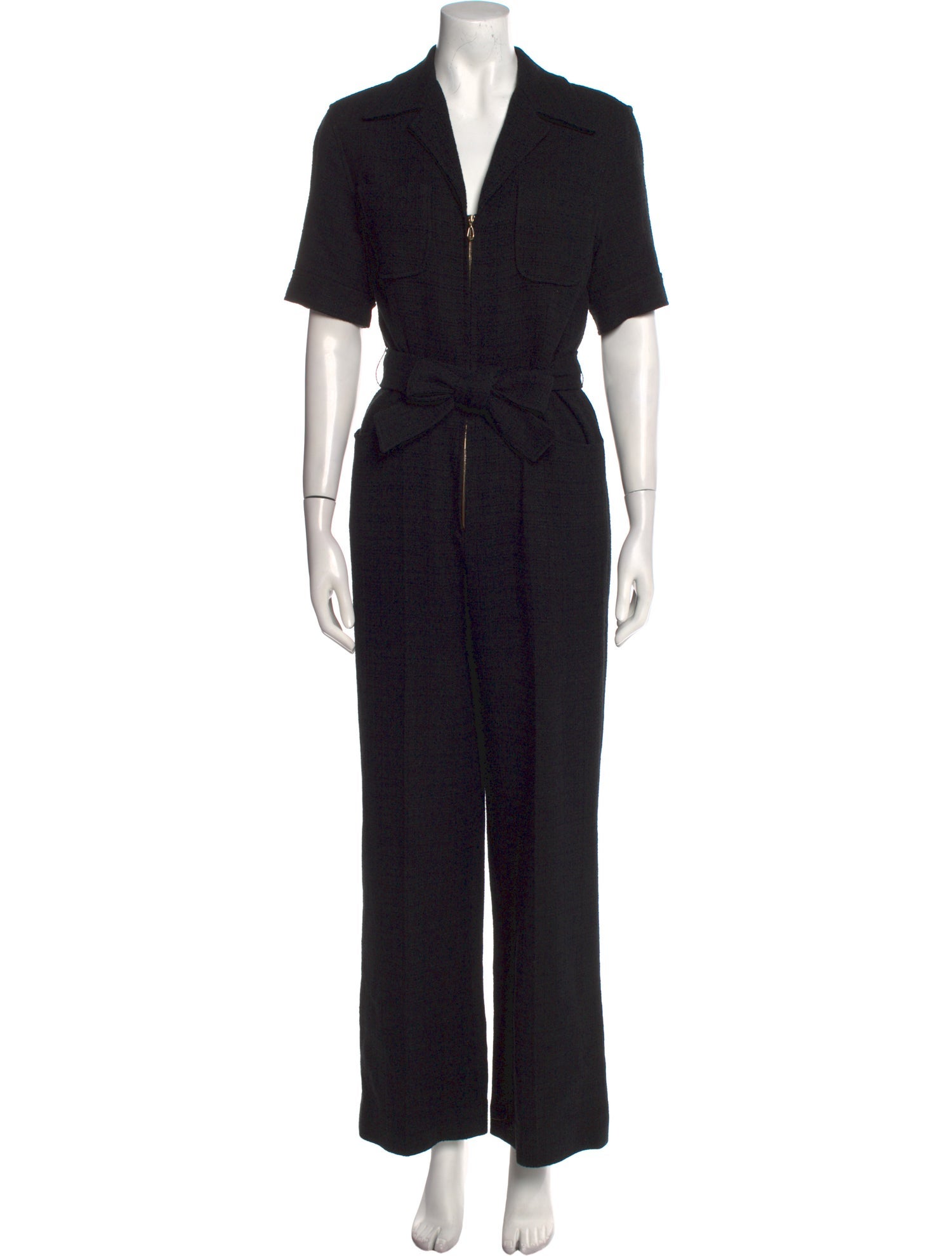 Sandro V-Neck Jumpsuit