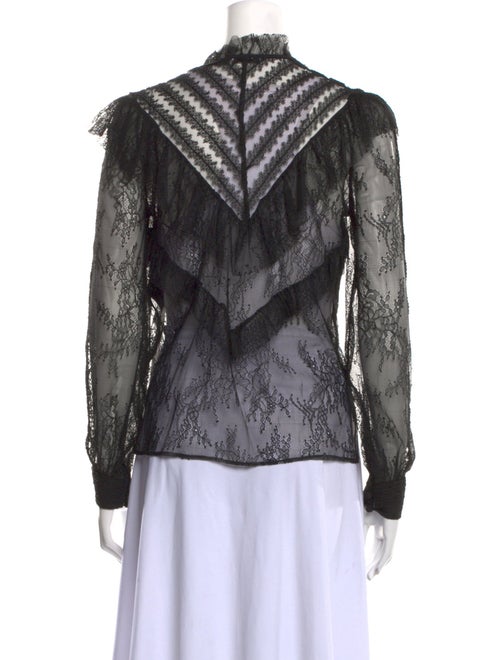 Sandro V-Neck Long Sleeve Blouse