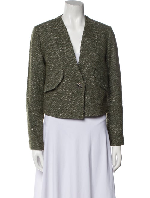 Sandro Tweed Pattern Jacket