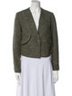 Sandro Tweed Pattern Jacket