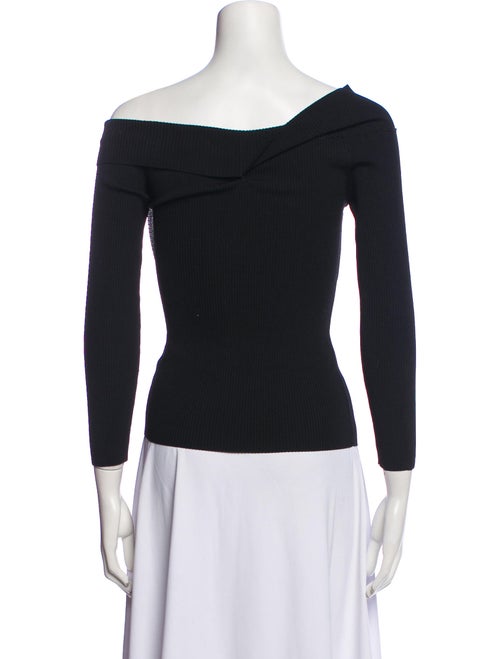 Sandro One-Shoulder Three-Quarter Sleeve Top