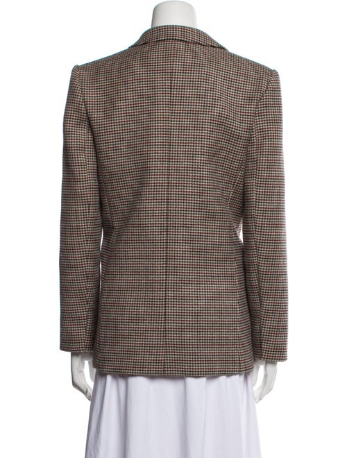 Sandro Virgin Wool Houndstooth Print Blazer