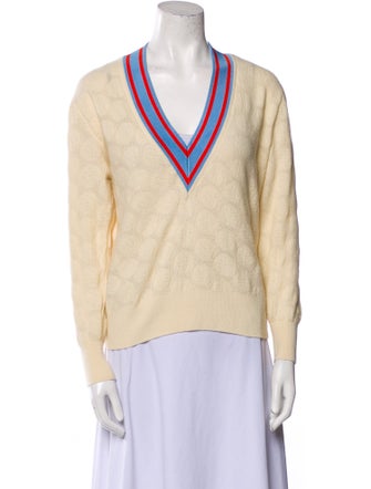 Sandro Wool V-Neck Sweater