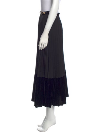 Sandro Pleated Accents Midi Length Skirt