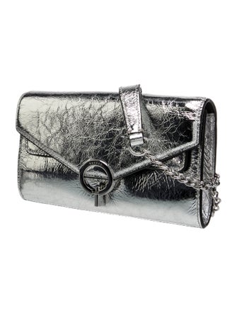 Sandro Patent Leather Clutch