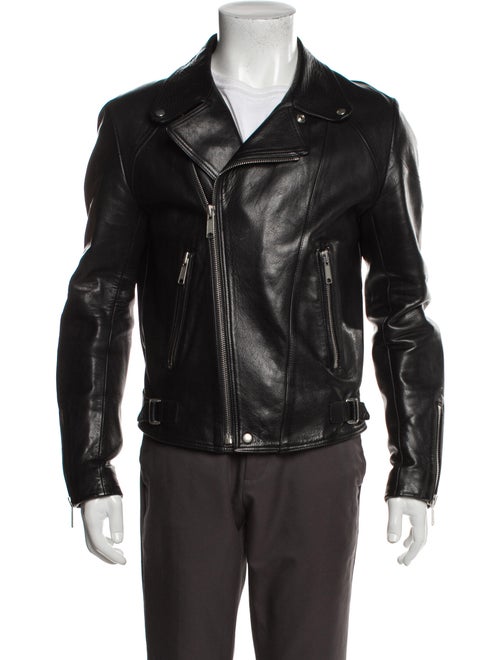 Sandro Calfskin Moto Jacket