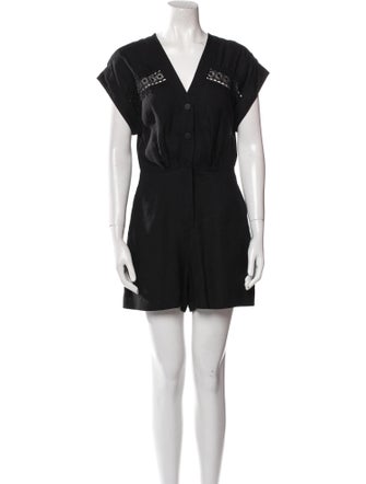Sandro V-Neck Romper