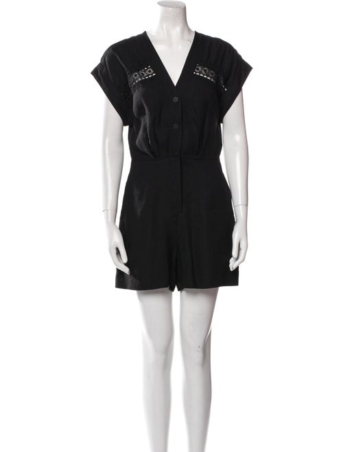 Sandro V-Neck Romper