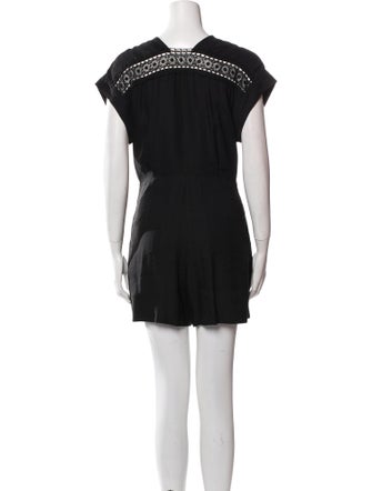 Sandro V-Neck Romper