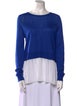 Sandro Bateau Neckline Long Sleeve Top