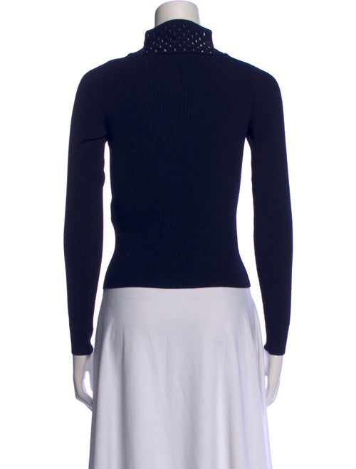 Sandro Mock Neck Long Sleeve Top