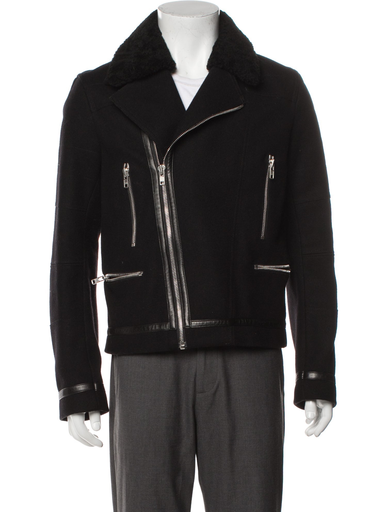 Sandro Wool Moto Jacket