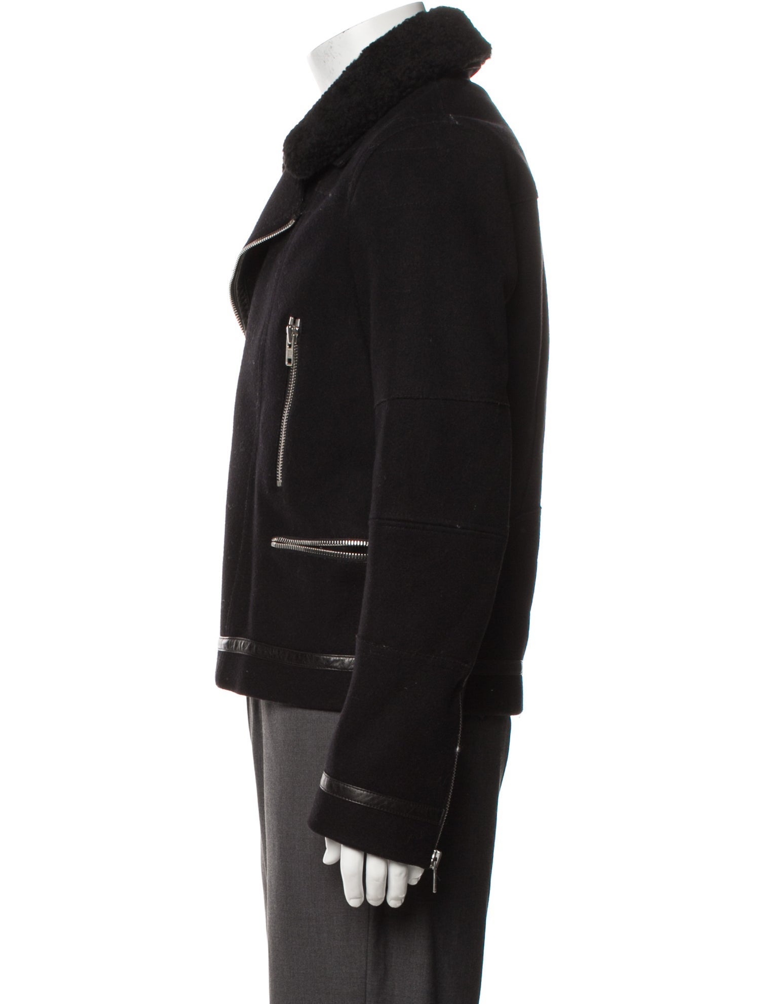 Sandro Wool Moto Jacket