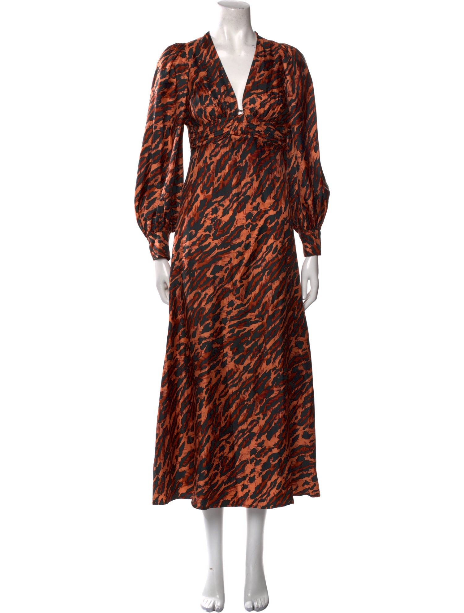 Sandro Silk Long Dress