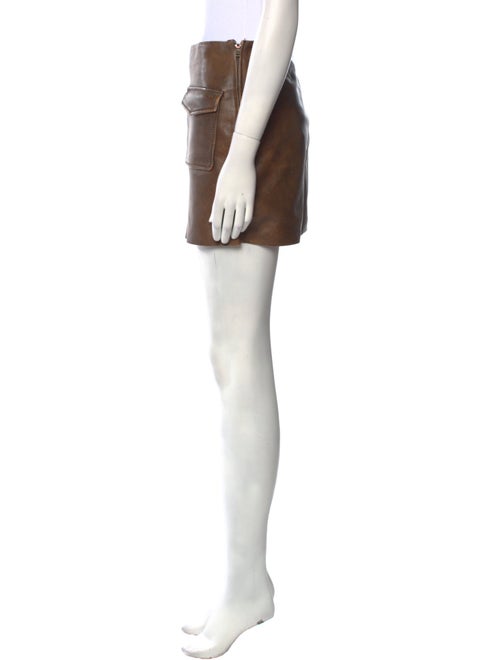 Sandro Leather Mini Skirt