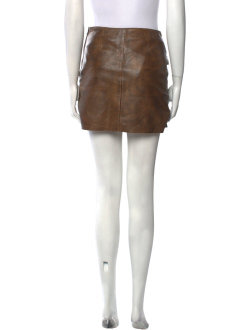 Sandro Leather Mini Skirt