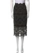 Sandro Lace Pattern Midi Length Skirt