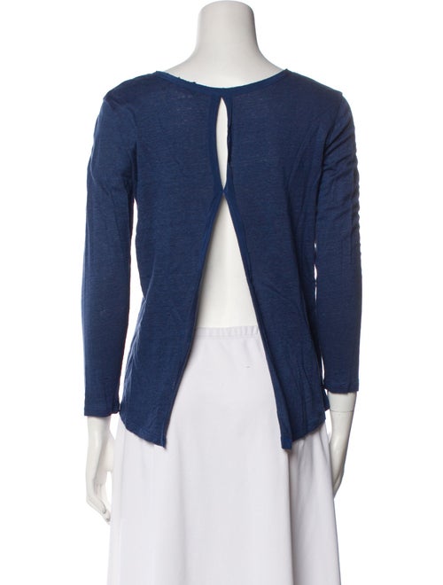 Sandro V-Neck Three-Quarter Sleeve Top