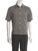 Sandro Plaid Print Short Sleeve Shirt