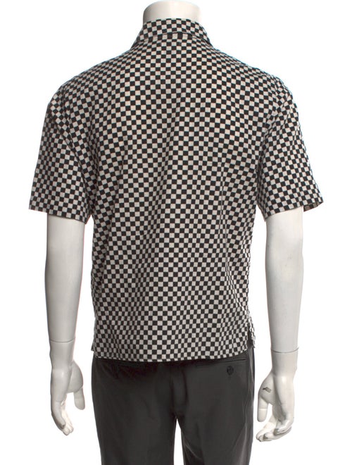 Sandro Plaid Print Short Sleeve Shirt