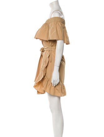 Sandro Square Neckline Knee-Length Dress