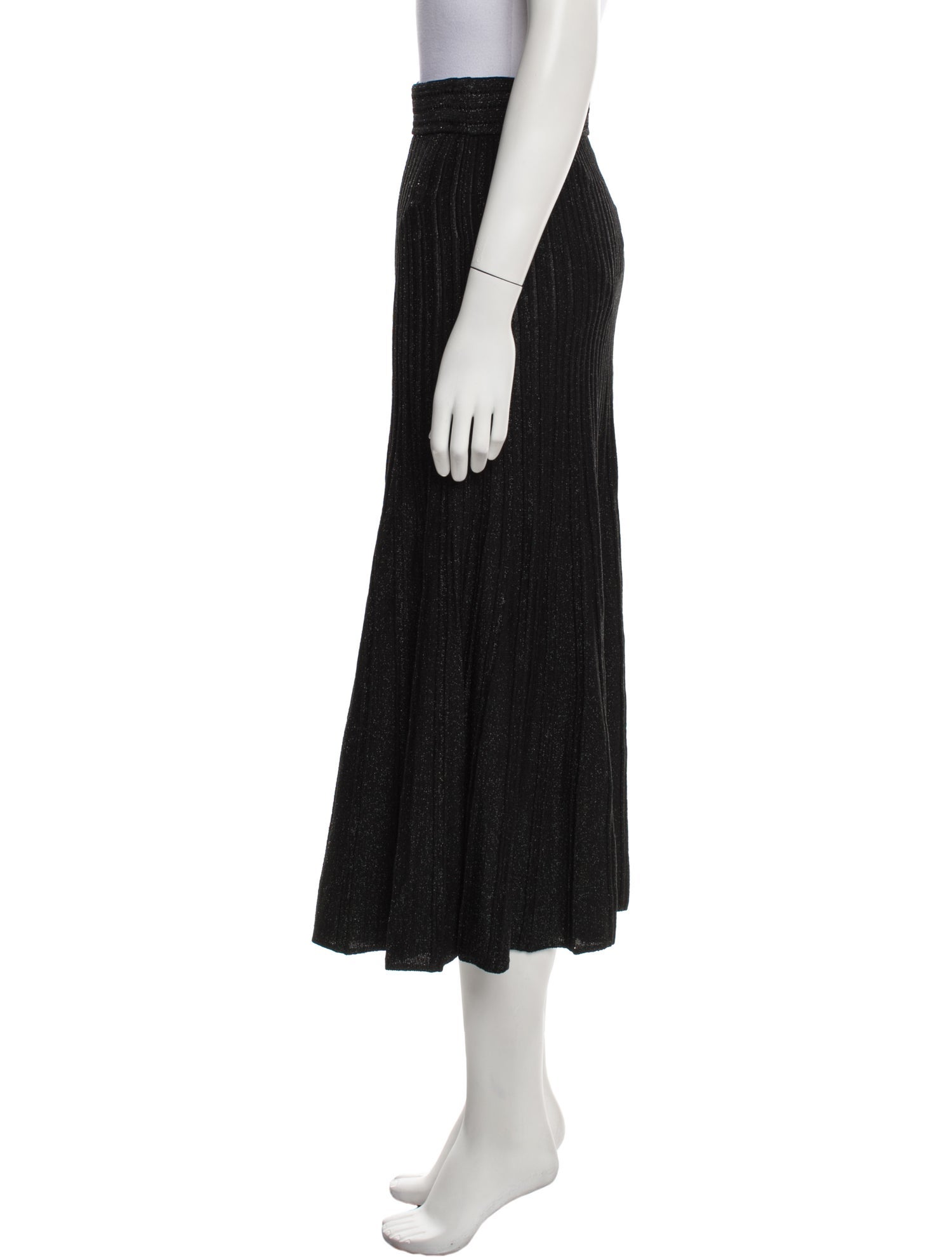 Sandro Striped Midi Length Skirt