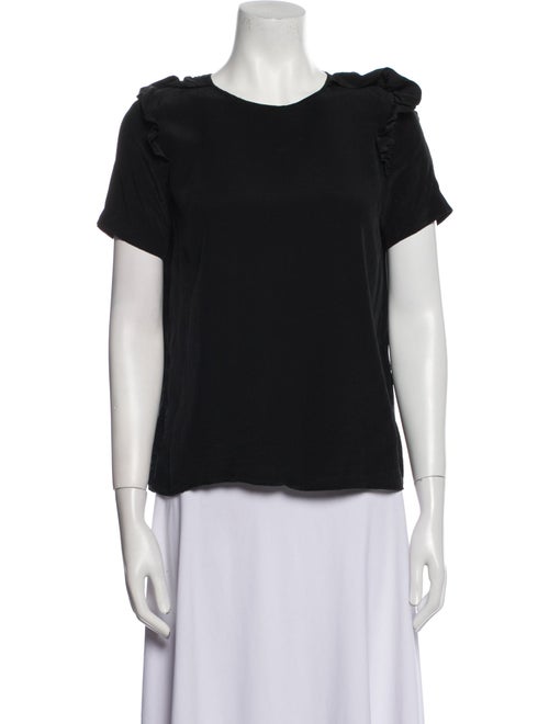 Sandro Silk Crew Neck T-Shirt